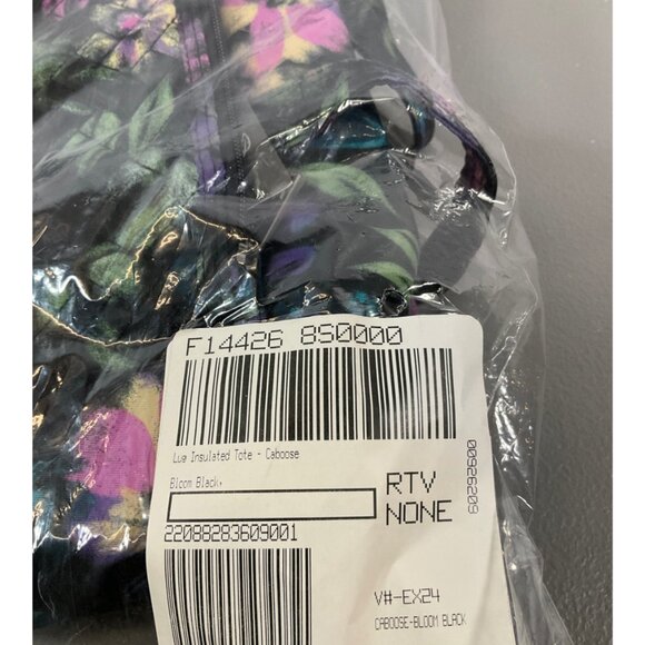 Lug Caboose Bloom Black Insulated Tote Bag - Floral Pattern, Lead & Phthalate Sa - Picture 2 of 7